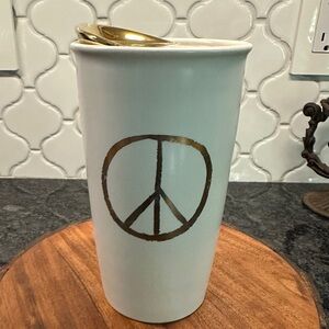 Starbucks 2015 Rare peace on the go coffee mug with lid never used